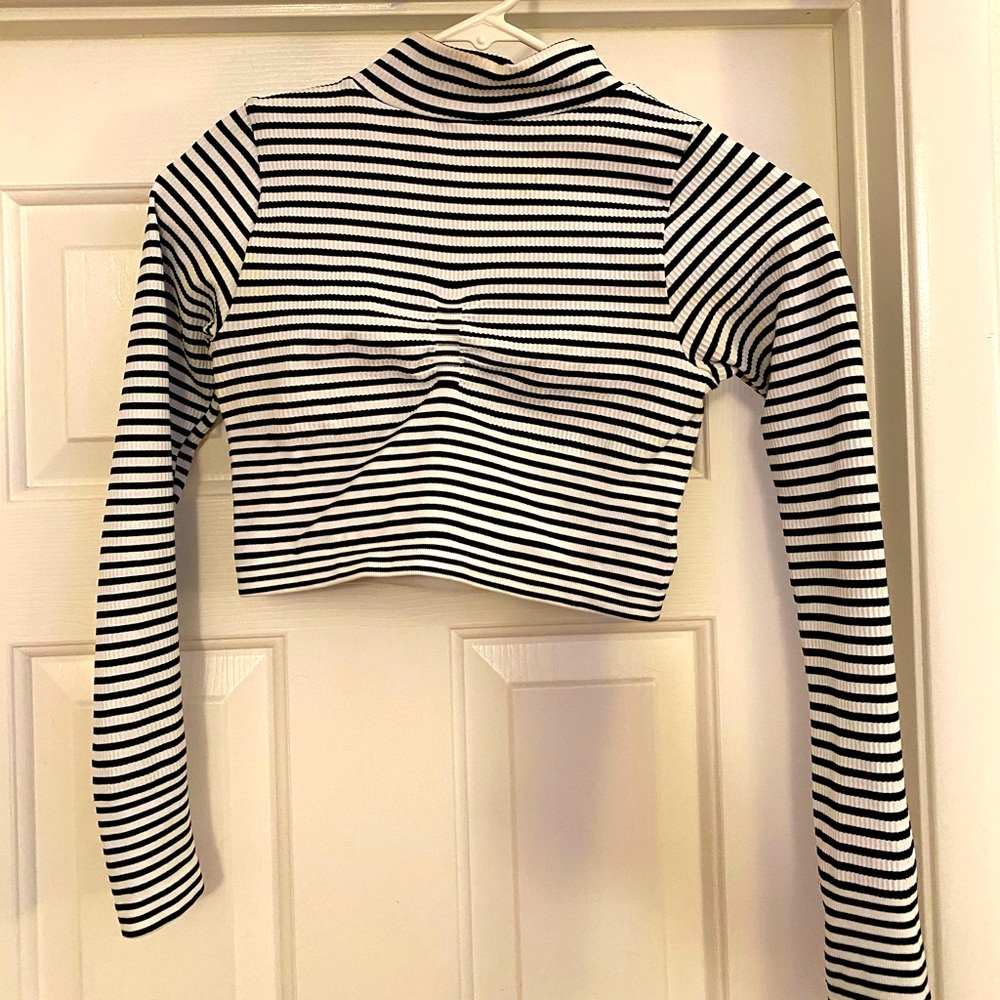 Crop turtle neck